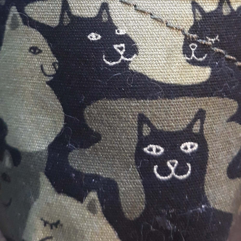 Skechers Bobs Plush Cat-Mouflage Shoes / Sz 9 Bobs Green Cat Camo Slip On Flats - Picture 3 of 12